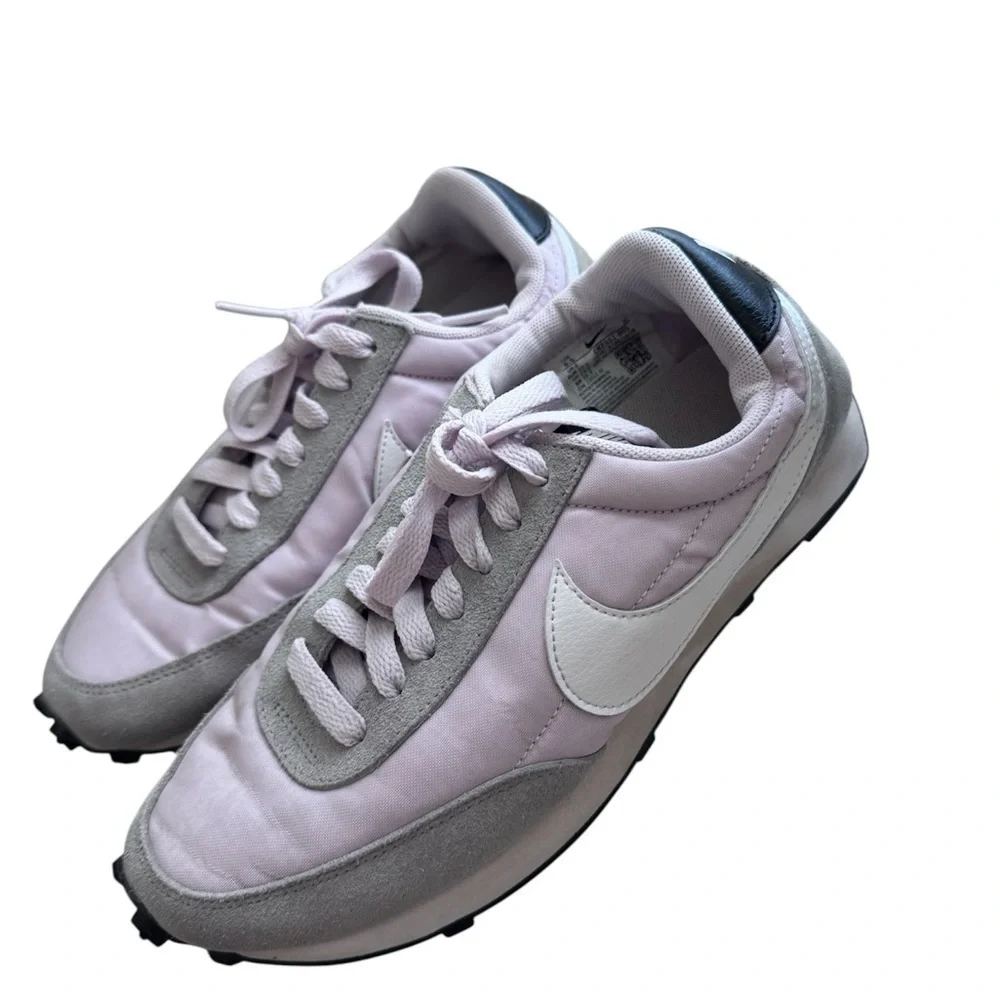 Nike Light Pink and Gray Running Shoes